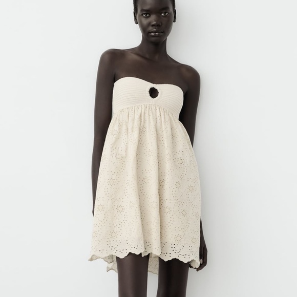 Zara Dresses & Skirts - ZARA COMBINATION EMBROIDERED KNIT DRESS
